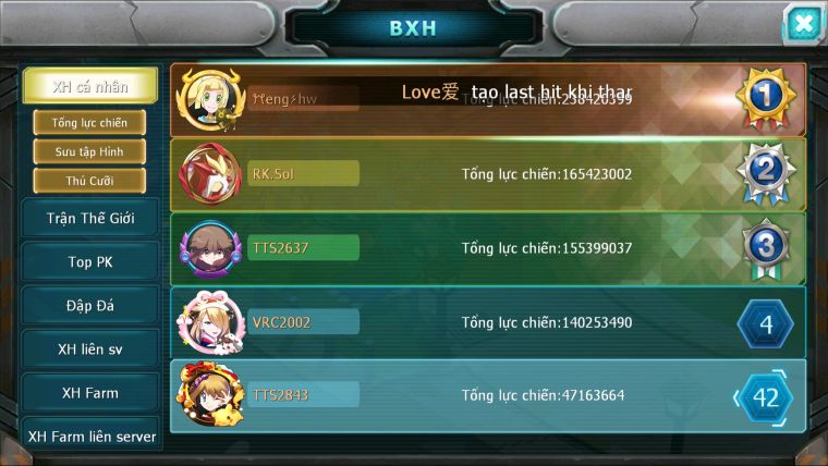 MÃ : #TTS2843 - SV 583 - TOP 33 - V15 - HOOPA BÁ CHỦ HOOH DYNAMAX YVETAL BC THẦN GIÓ BC GIRATINA CỘNG HƯỞNG 3 TEAM CỰC NGON
