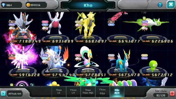 MÃ : #TTS2846 - SV 706 - TOP 25 - HOOH DYNAMAX CẶP CÁ BÁ CHỦ  MON BÁ CHỦ GIRATINA BC QVLD BC