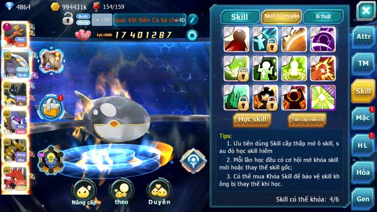 MÃ : #TTS2846 - SV 706 - TOP 25 - HOOH DYNAMAX CẶP CÁ BÁ CHỦ  MON BÁ CHỦ GIRATINA BC QVLD BC