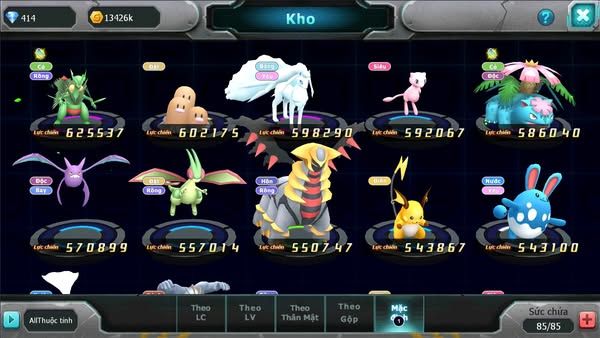 MÃ : #TTS2851 - SV 1729 - TOP 17LC - V9 - PALKIA BÁ CHỦ CẶP LATI BÁ CHỦ RAIKOU AMDLO