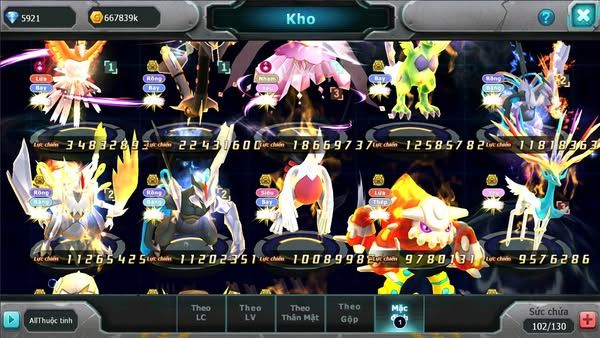 MÃ : #TTS2861 - SV 1117 - TOP 13 - HOOH CH DYNAMAX RAYQUAZA BC DIANCIE DYNAMAX THẦN GIÓ BC UNVOA WB BC LUGIA BC HENTRAN BC