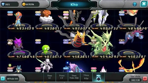 MÃ : #TTS2861 - SV 1117 - TOP 13 - HOOH CH DYNAMAX RAYQUAZA BC DIANCIE DYNAMAX THẦN GIÓ BC UNVOA WB BC LUGIA BC HENTRAN BC