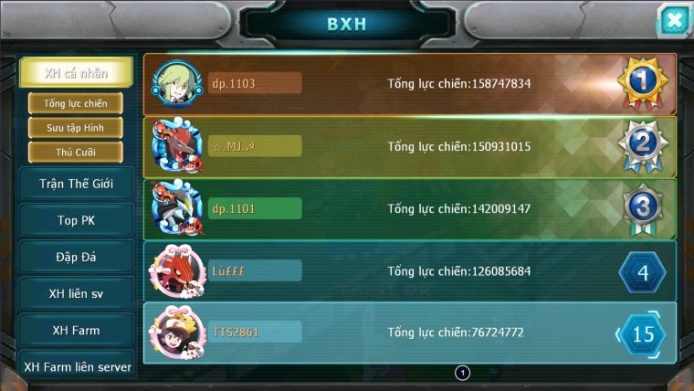 MÃ : #TTS2861 - SV 1117 - TOP 13 - HOOH CH DYNAMAX RAYQUAZA BC DIANCIE DYNAMAX THẦN GIÓ BC UNVOA WB BC LUGIA BC HENTRAN BC