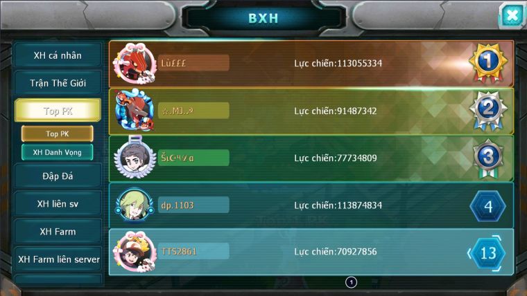 MÃ : #TTS2861 - SV 1117 - TOP 13 - HOOH CH DYNAMAX RAYQUAZA BC DIANCIE DYNAMAX THẦN GIÓ BC UNVOA WB BC LUGIA BC HENTRAN BC