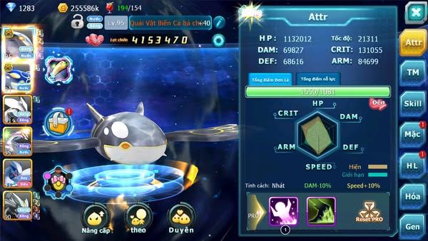 MÃ : #TTS2859 SV 1645 - V9 - CẶP CÁ BÁ CHỦ UNVOA PALKIA TEAM NƯỚC