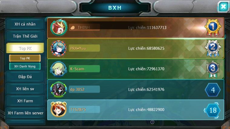 MÃ : #TTS2875 - SV 1194 - TOP 18 - HOOH CH DYNAMAX LC CHỈ SỐ SIÊU KHỦNG YVETAL THẦN GIÓ BC QVLD BC DIANCIE BC UNVOA VV