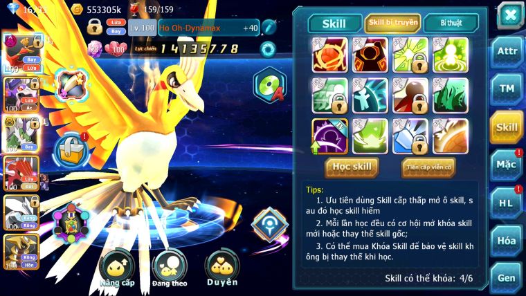 MÃ : #TTS2888 - SV 1541 - V11 - 16K7 KC HOOH DYNAMAX DRAK HOOH THẦN GIÓ BC QVLD BC UNVOA CẶP LATI ASH CHAR
