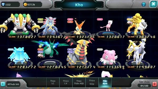MÃ : #TTS2893 - SV 1612 -V12 - DIANCIE DYNAMAX TAPU FINI BC XERM BC UNVOA PR DIALGA