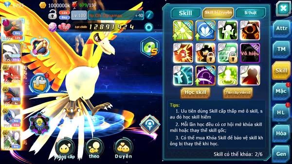 MÃ : #TTS2899 - SV 1447 - V10 - HOOH DYNAMAX UNVOA BLACK BC QVLD BC YVETAL BC LUGIA BC THẦN GIÓ BC QUÁ NGON