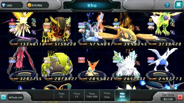 MÃ : #TTS2897 - SV 1593 - V11 - TOP55 PK - HOOH DYNAMAX QVLD BC UNVOA KYOGRE BC THẦN GIÓ BC