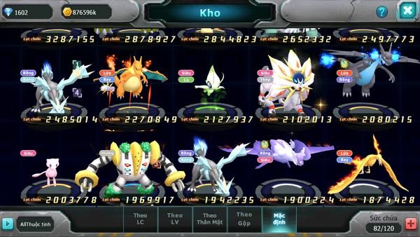 MÃ : #TTS2897 - SV 1593 - V11 - TOP55 PK - HOOH DYNAMAX QVLD BC UNVOA KYOGRE BC THẦN GIÓ BC