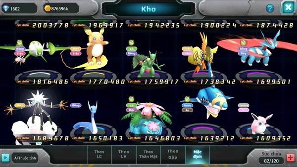 MÃ : #TTS2897 - SV 1593 - V11 - TOP55 PK - HOOH DYNAMAX QVLD BC UNVOA KYOGRE BC THẦN GIÓ BC