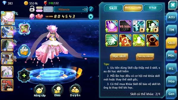 MÃ : #TTS2896 - SV 1730 - DIANCIE RẮN BĂNG SAKATAKA AMDLO GROUDON