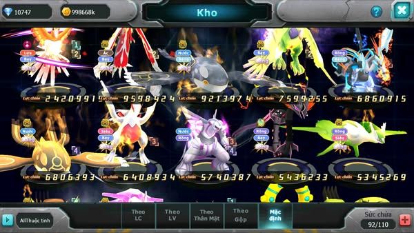 MÃ : #TTS2909 - SV 1256 - V13 - TOP26 - HOOH CH DYNAMAX YVETAL BÁ CHỦ CẶP CÁ BÁ CHỦ THẦN GIÓ BC UNVOA LUGIA BC CẶP LATI BC