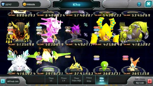 MÃ : #TTS2909 - SV 1256 - V13 - TOP26 - HOOH CH DYNAMAX YVETAL BÁ CHỦ CẶP CÁ BÁ CHỦ THẦN GIÓ BC UNVOA LUGIA BC CẶP LATI BC