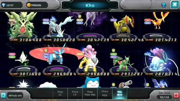 MÃ : #TTS2909 - SV 1256 - V13 - TOP26 - HOOH CH DYNAMAX YVETAL BÁ CHỦ CẶP CÁ BÁ CHỦ THẦN GIÓ BC UNVOA LUGIA BC CẶP LATI BC