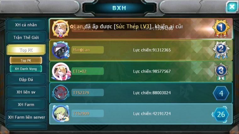 MÃ : #TTS2909 - SV 1256 - V13 - TOP26 - HOOH CH DYNAMAX YVETAL BÁ CHỦ CẶP CÁ BÁ CHỦ THẦN GIÓ BC UNVOA LUGIA BC CẶP LATI BC