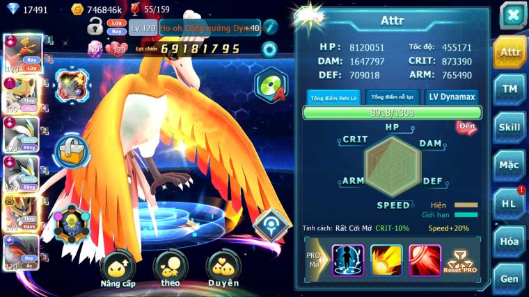 MÃ : #TTS2916 - SV 398 - TOP2-3 CHAM - V18 - TEAM BAY BĂNG MAX TRẠNG THÁI CH DYNAMAX - KIẾM DYNAMAX VUA KHIÊN MELTAN BC QUÁ NGON BUILD CRIT VỀ DỒN WHITE NGON