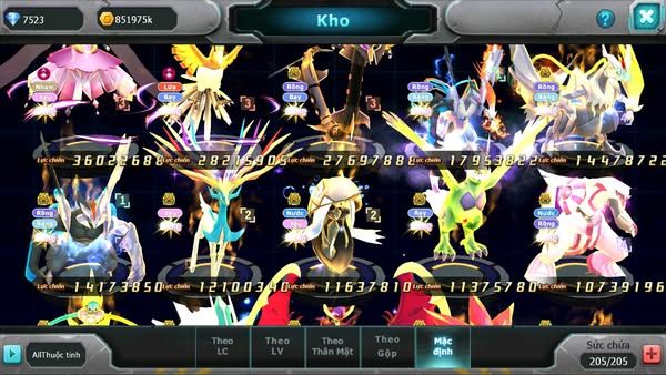 MÃ : #TTS2925 - SV 170 - V15 - TOP 14 - DIANCIE DYNAMAX HOOH DYNAMAX RAY BC THẦN GIÓ BC UNVOA WB BC QUÁ NHIỀU PET BC