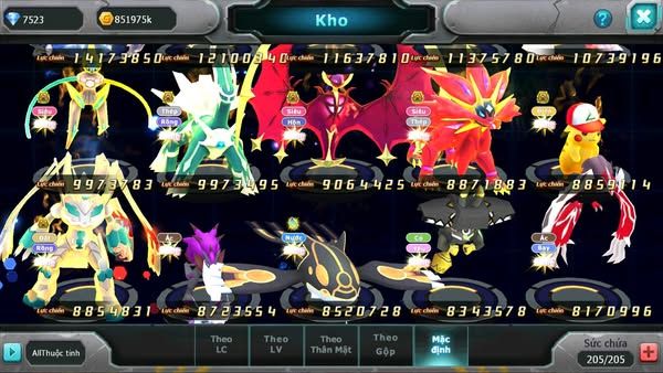 MÃ : #TTS2925 - SV 170 - V15 - TOP 14 - DIANCIE DYNAMAX HOOH DYNAMAX RAY BC THẦN GIÓ BC UNVOA WB BC QUÁ NHIỀU PET BC