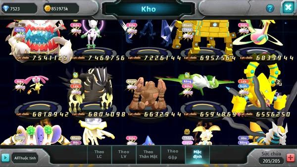 MÃ : #TTS2925 - SV 170 - V15 - TOP 14 - DIANCIE DYNAMAX HOOH DYNAMAX RAY BC THẦN GIÓ BC UNVOA WB BC QUÁ NHIỀU PET BC