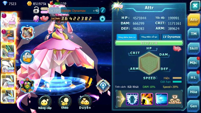 MÃ : #TTS2925 - SV 170 - V15 - TOP 14 - DIANCIE DYNAMAX HOOH DYNAMAX RAY BC THẦN GIÓ BC UNVOA WB BC QUÁ NHIỀU PET BC