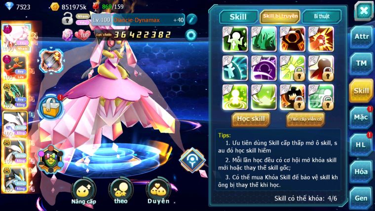 MÃ : #TTS2925 - SV 170 - V15 - TOP 14 - DIANCIE DYNAMAX HOOH DYNAMAX RAY BC THẦN GIÓ BC UNVOA WB BC QUÁ NHIỀU PET BC