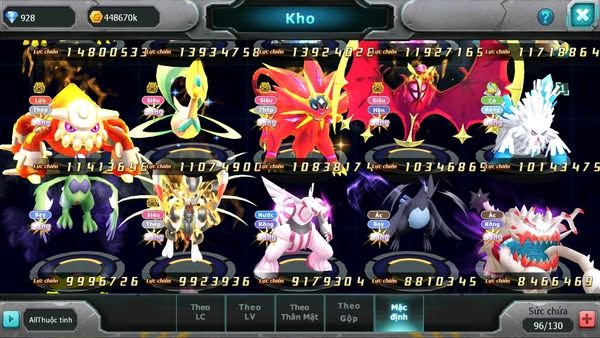 MÃ : #TTS2923 - SV 427 - TOP 9 - V14 - WHITE CH DYNAMAX HOOH CH DYNAMAX RAY BC DIANCIE DYNAMAX BLACK DYNAMAX QUÁ NHIỀU PET NGON