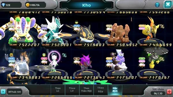 MÃ : #TTS2923 - SV 427 - TOP 9 - V14 - WHITE CH DYNAMAX HOOH CH DYNAMAX RAY BC DIANCIE DYNAMAX BLACK DYNAMAX QUÁ NHIỀU PET NGON