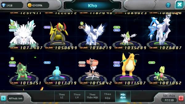 MÃ : #TTS2931 - SV 1313 - V11 - HOOH BC UNVOA QVLD BC GIRATINA BC LUGIA BC LATI BC