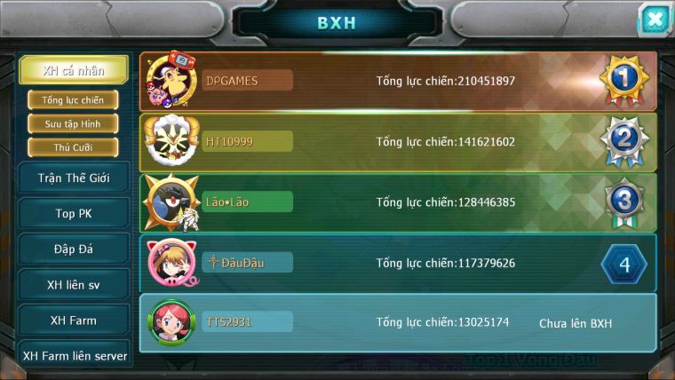 MÃ : #TTS2931 - SV 1313 - V11 - HOOH BC UNVOA QVLD BC GIRATINA BC LUGIA BC LATI BC