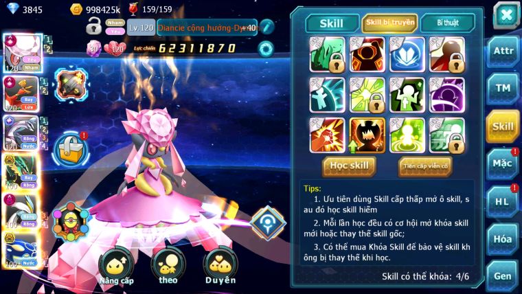 MÃ : #TTS2929 - SV 289 - TOP 2-3 CHAM - DIANCIE - HOOH - PALKIA CỘNG HƯỞNG DYNAMAX RAY BC W DYNAMAX NHIỀU PET BC NGON