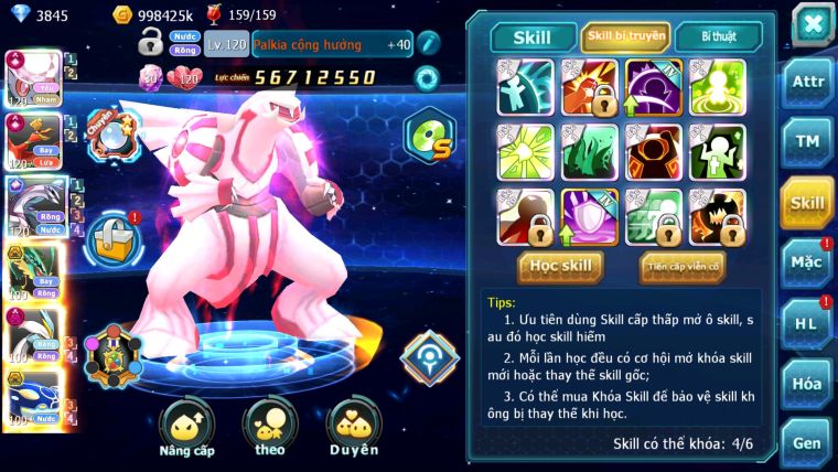 MÃ : #TTS2929 - SV 289 - TOP 2-3 CHAM - DIANCIE - HOOH - PALKIA CỘNG HƯỞNG DYNAMAX RAY BC W DYNAMAX NHIỀU PET BC NGON