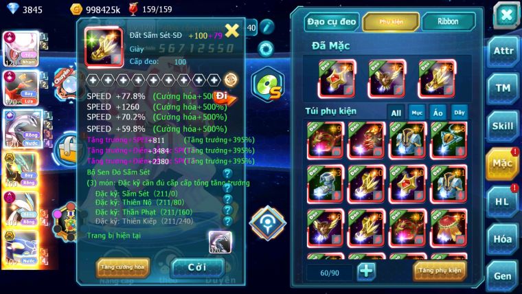 MÃ : #TTS2929 - SV 289 - TOP 2-3 CHAM - DIANCIE - HOOH - PALKIA CỘNG HƯỞNG DYNAMAX RAY BC W DYNAMAX NHIỀU PET BC NGON