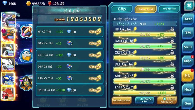 MÃ : #TTS2944 - SV1380 - TOP41 - V10 - PALKIA CỘNG HƯỞNG FULL SS CỰC CHẤT HOOH DYNAMAX UNVOA WB BC MEW GIÁP BC CẶP LATI BC HÀNG SIEUE HOT