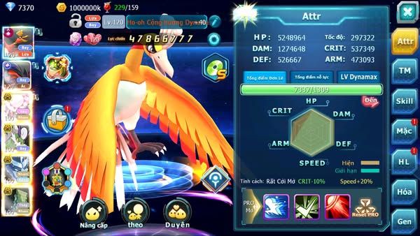 MÃ : #TTS2949 - SV 1304 - TOP 4 PK - V13 - HOOH CH DYNAMAX YVETAL CH DYNAMAX DIANCIE BC THẦN GIÓ BC RẮN BĂNG BC 3 TEAM NGON