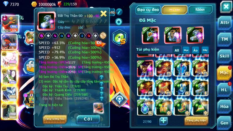 MÃ : #TTS2949 - SV 1304 - TOP 4 PK - V13 - HOOH CH DYNAMAX YVETAL CH DYNAMAX DIANCIE BC THẦN GIÓ BC RẮN BĂNG BC 3 TEAM NGON