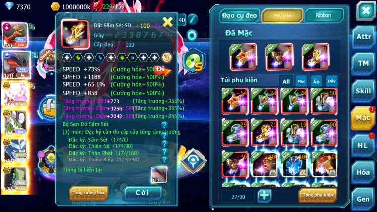 MÃ : #TTS2949 - SV 1304 - TOP 4 PK - V13 - HOOH CH DYNAMAX YVETAL CH DYNAMAX DIANCIE BC THẦN GIÓ BC RẮN BĂNG BC 3 TEAM NGON