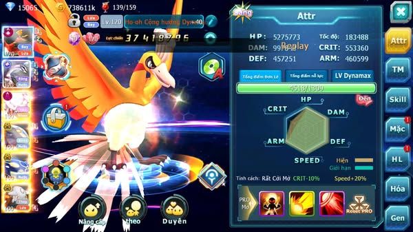 MÃ : #TTS2968 - SV 244 - TOP 20 - V12 - HOOH CH DYNAMAX PALKIA CH DIANCIE DYNAMAX 3 TEAM CỰC NGON CÓ CẶP CÁ