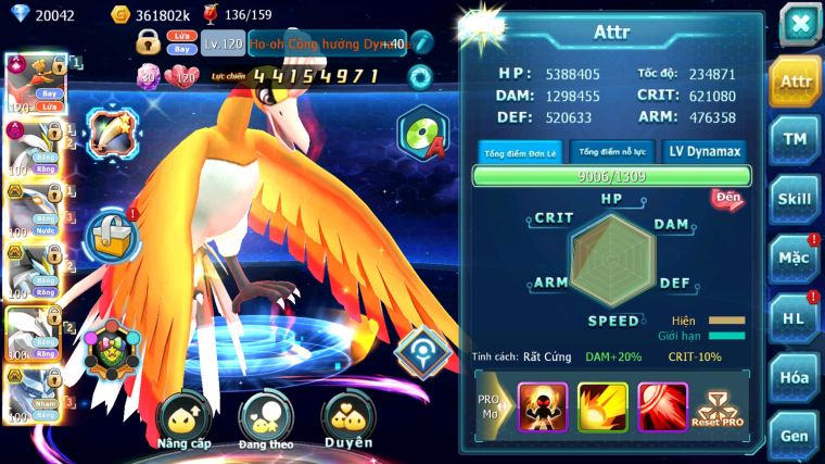 MÃ : #TTS2967 - SV 232 - TOP17 - V14 - HOOH CH DYNAMAX LC KHỦNG WHITE DYNAMAX BLACK BC CẶP CÁ BC UNVOA NHIỀU PET BÁ CHỦ HOT META