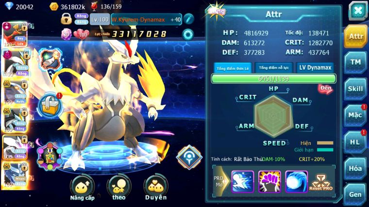 MÃ : #TTS2967 - SV 232 - TOP17 - V14 - HOOH CH DYNAMAX LC KHỦNG WHITE DYNAMAX BLACK BC CẶP CÁ BC UNVOA NHIỀU PET BÁ CHỦ HOT META