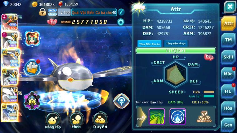 MÃ : #TTS2967 - SV 232 - TOP17 - V14 - HOOH CH DYNAMAX LC KHỦNG WHITE DYNAMAX BLACK BC CẶP CÁ BC UNVOA NHIỀU PET BÁ CHỦ HOT META