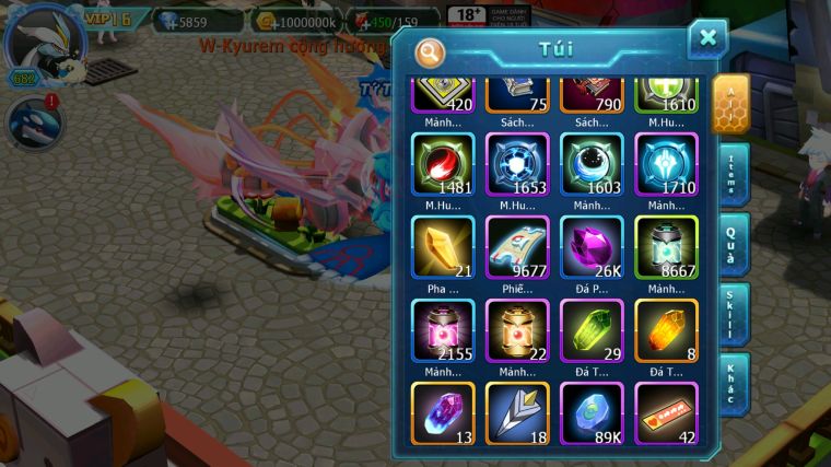 MÃ : #TTS2971 - SV 558 - TOP5 - V16 - WHITE BLACK CỘNG HƯỞNG DYNAMAX RAY DYNAMAX HOOH DYNAMAX THẦN GIÓ BC HOOPA BÁ CHỦ QUÁ NGON