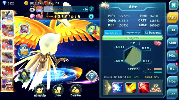 MÃ : #TTS2994 - SV 1610 - TOP 10PK - CẶP RỒNG BÁ CHỦ HOOH DYNAMAX YVETAL BC QVLD BC THẦN GIÓ BC FORM QUÁ ĐẸP CHO MÊ RỒNG