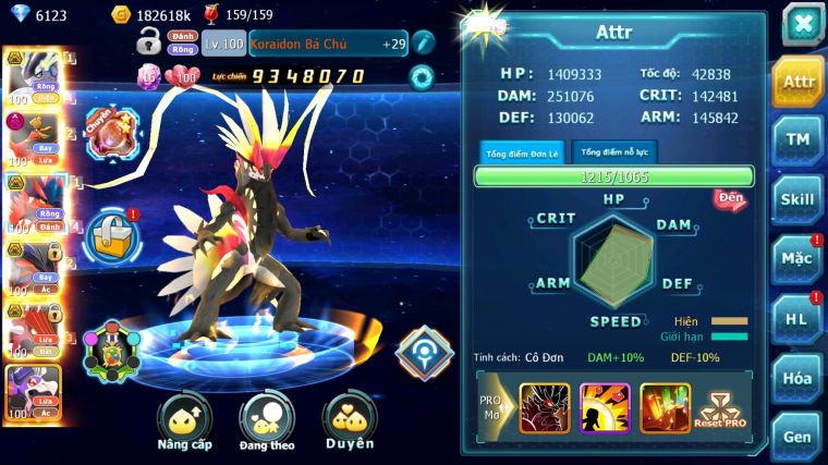 MÃ : #TTS2994 - SV 1610 - TOP 10PK - CẶP RỒNG BÁ CHỦ HOOH DYNAMAX YVETAL BC QVLD BC THẦN GIÓ BC FORM QUÁ ĐẸP CHO MÊ RỒNG