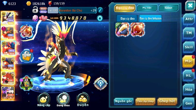 MÃ : #TTS2994 - SV 1610 - TOP 10PK - CẶP RỒNG BÁ CHỦ HOOH DYNAMAX YVETAL BC QVLD BC THẦN GIÓ BC FORM QUÁ ĐẸP CHO MÊ RỒNG