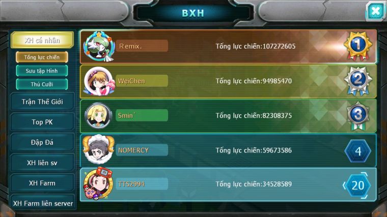MÃ : #TTS2994 - SV 1610 - TOP 10PK - CẶP RỒNG BÁ CHỦ HOOH DYNAMAX YVETAL BC QVLD BC THẦN GIÓ BC FORM QUÁ ĐẸP CHO MÊ RỒNG