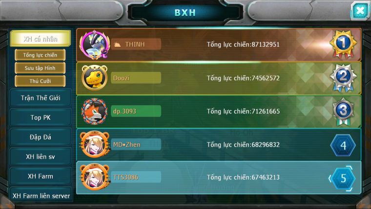 MÃ : #TTS3086 - SV 1526 - TOP5 ALL - V14 - 680 SÁCH-  HOOH CH DYNAMAX YVETAL CH BLAKC BC THẦN GIÓ BC RX BC