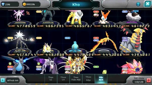 MÃ : #TTS3095 - SV 1155 - TOP9 - V13 - HOOH CH DYNAMAX PALKIA CH YVETAL CH WHITE DYNAMAX CẶP CÁ BÁ CHỦ QUÁ NGON