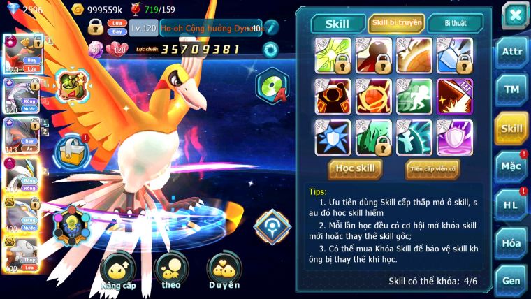 MÃ : #TTS3095 - SV 1155 - TOP9 - V13 - HOOH CH DYNAMAX PALKIA CH YVETAL CH WHITE DYNAMAX CẶP CÁ BÁ CHỦ QUÁ NGON